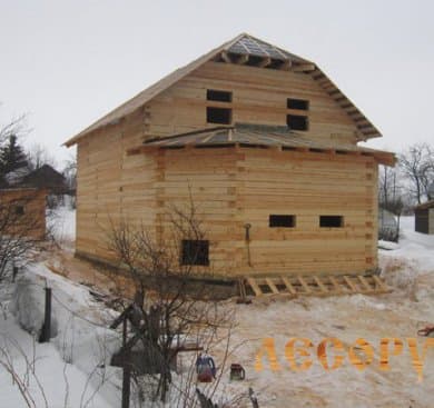 Строительство дома по проекту DB-15, г. Приволжск, Ивановская обл., февраль 2016 г
