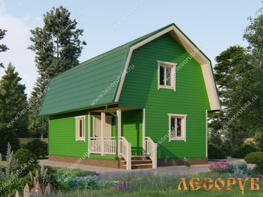 Проект деревянного дома 9x6